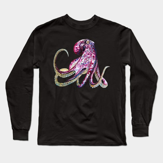 octopus Long Sleeve T-Shirt by VicaVeresk